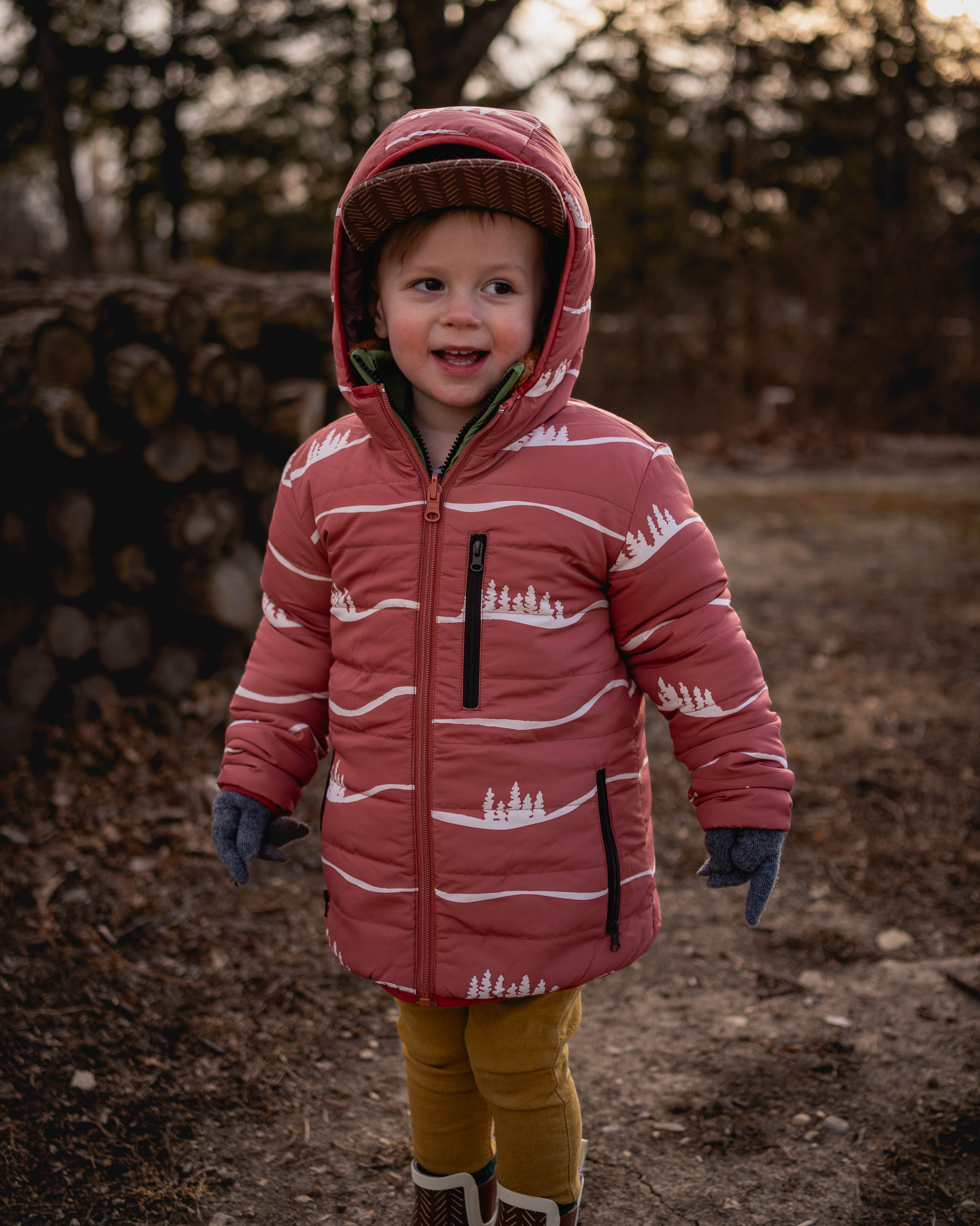 Hills Lightweight Reversible Puffy Jacket Kids Mountain