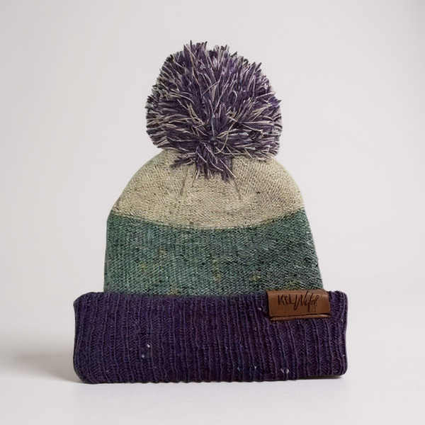 Puff beanie - purple – Keep the Littles Wild display picture 2